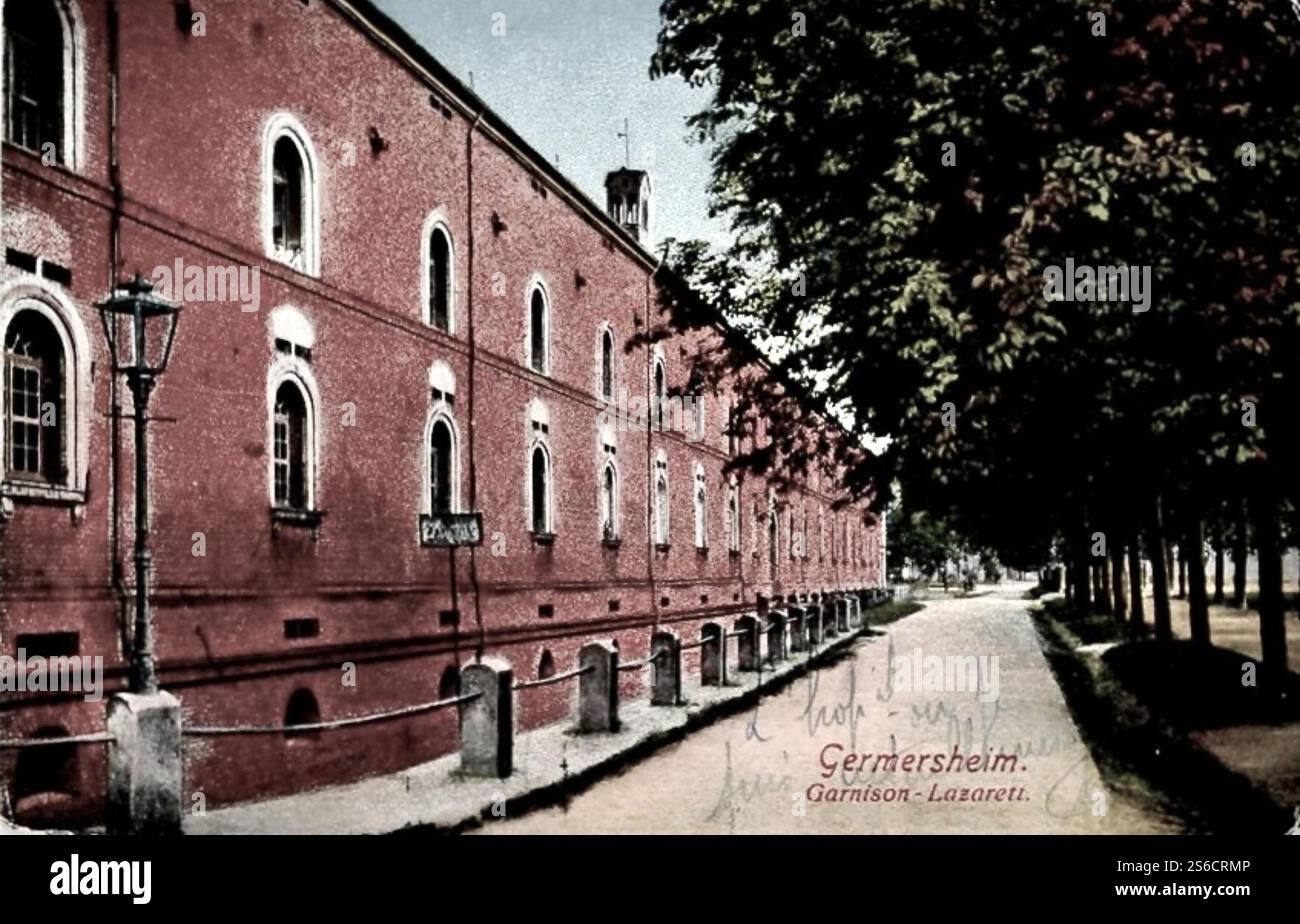Garnisonslazarett Germersheim. Banque D'Images