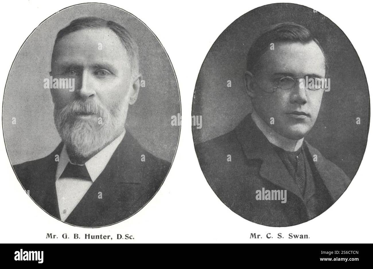 George Burton Hunter et Charles Sheriton Swan, 1907. Banque D'Images