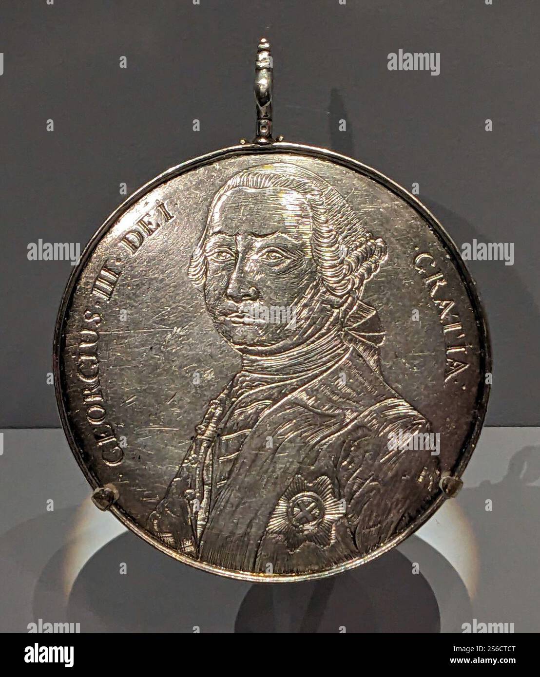 Médaille indienne George III de la paix Banque D'Images