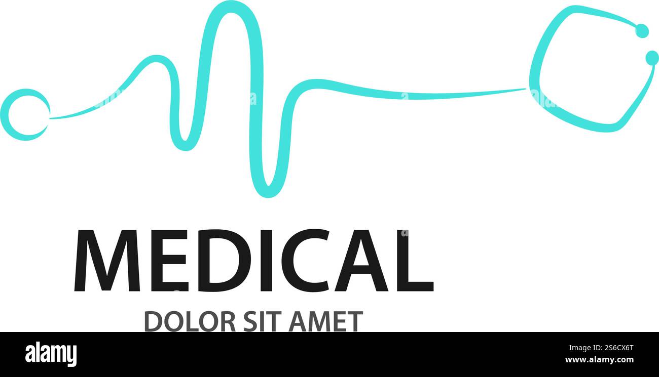 Conception de vecteur de modèle de logo d'illustration médicale Illustration de Vecteur