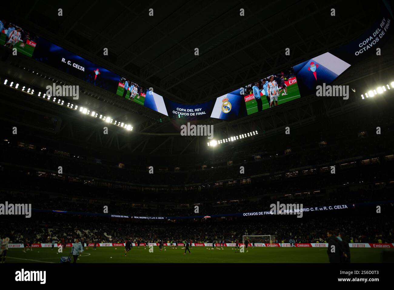 Madrid, Espagne. 16 janvier 2025. Le Real Madrid a battu le Celta de Vigo par 5 buts à 2 en temps supplémentaire (2-2 en temps normal) en manche 16 de la Copa del Rey. Le match s'est déroulé au stade Santiago Bernabeu. Crédit : D. Canales Carvajal/Alamy Live News Banque D'Images