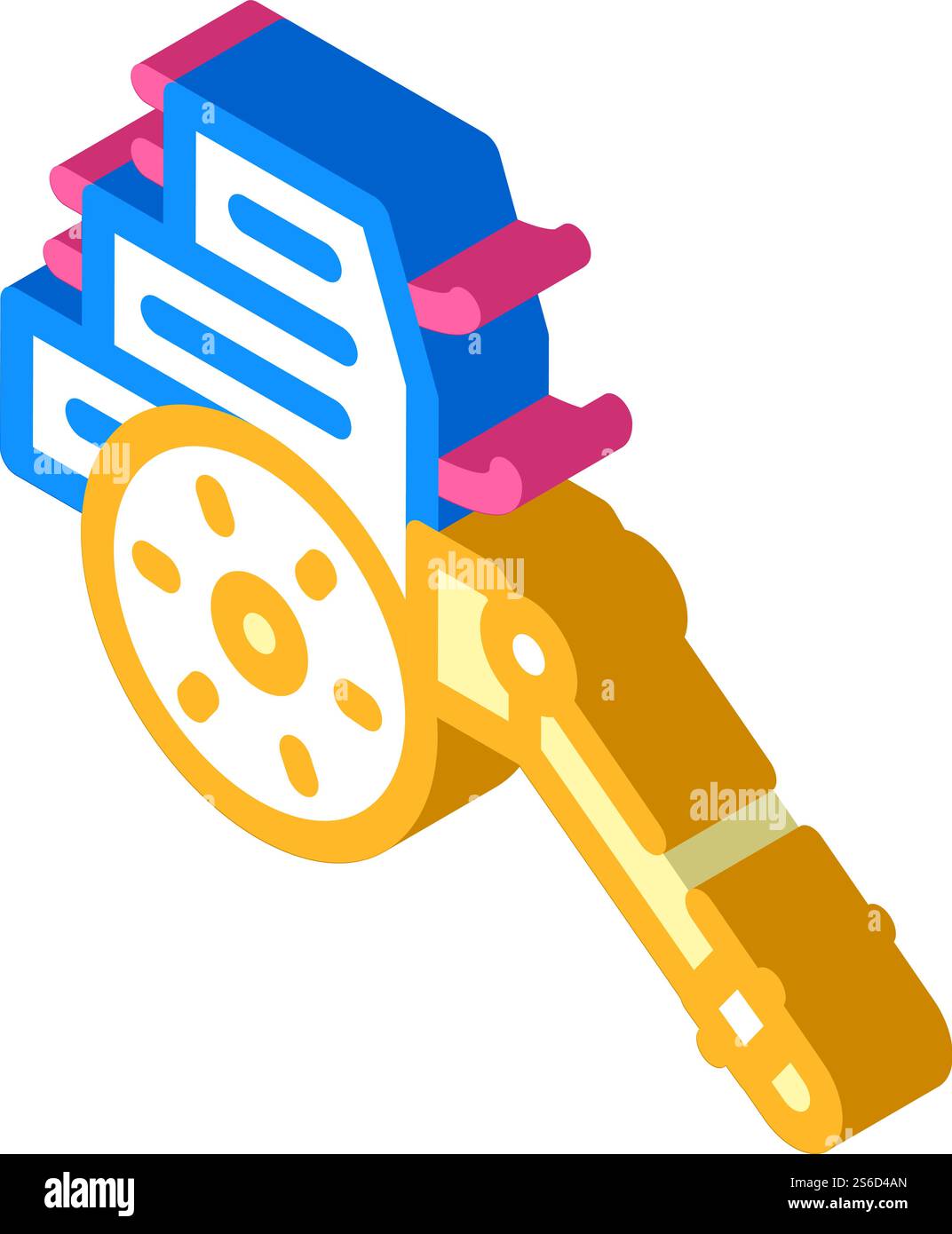 vecteur d'icône isométrique de pistolet antique d'organe. signe antique d'orgue de pistolet. illustration de symbole isolé. illustration vectorielle d'icône isométrique de pistolet antique d'organe Illustration de Vecteur