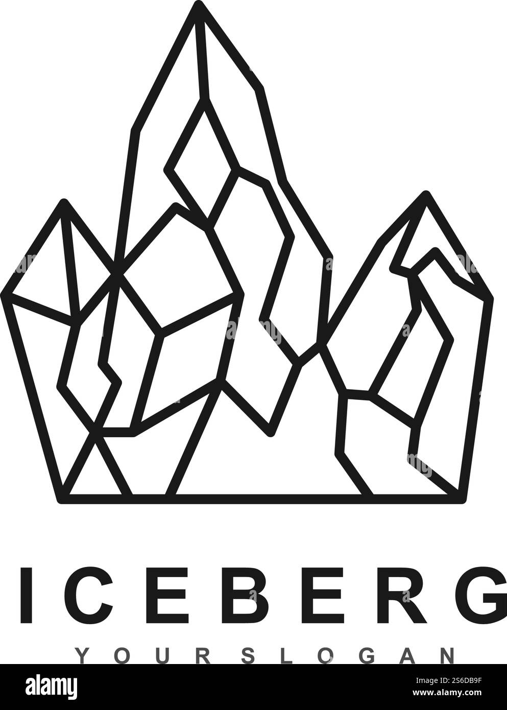 Conception vectorielle de logo Iceberg illustration Illustration de Vecteur