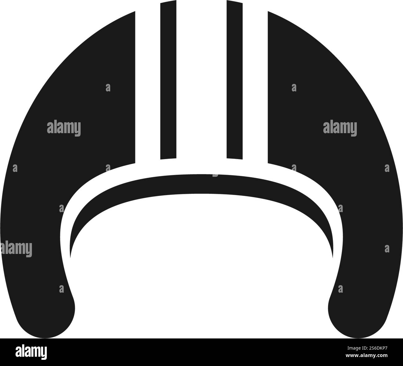 Conception vectorielle de logo de casque de moto Illustration de Vecteur