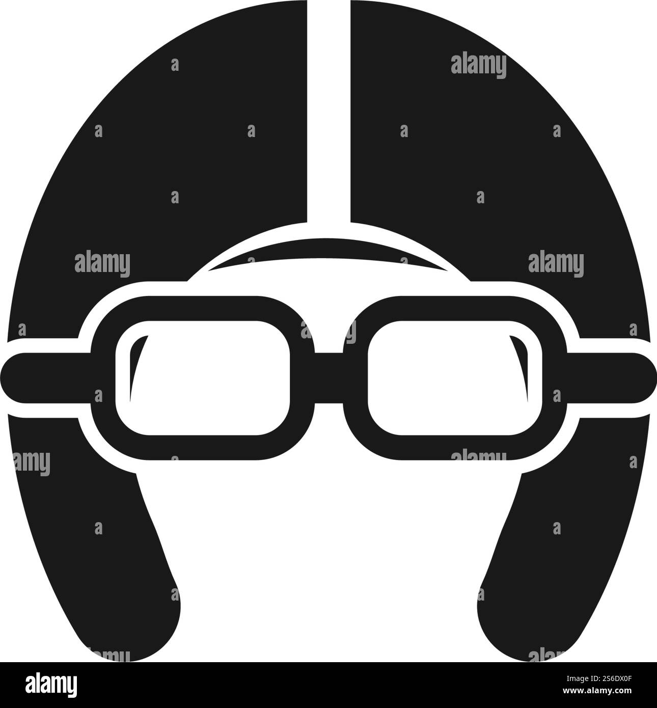 Conception vectorielle de logo de casque de moto Illustration de Vecteur