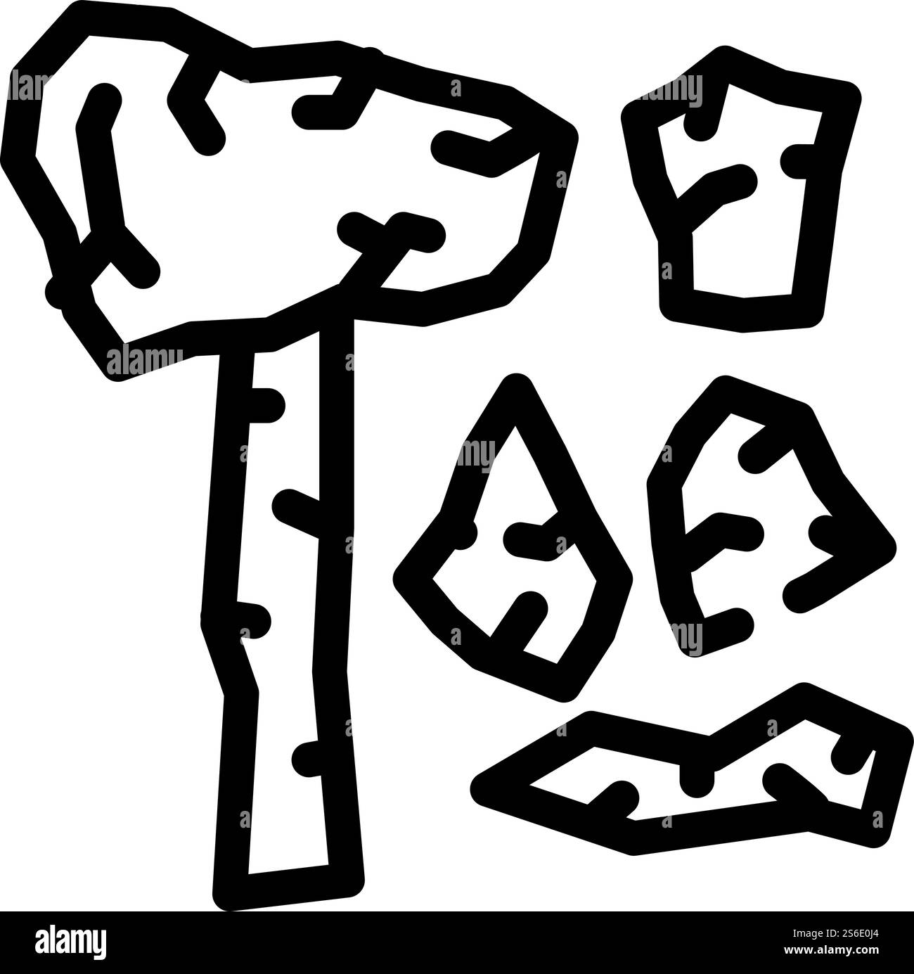 vecteur d'icône de ligne d'exposition de musée de l'âge de pierre de choses. panneau d'exposition du musée des choses de l'âge de pierre. illustration noire du symbole de contour isolé. stone age things musée exposent l'illustration vectorielle d'icône de ligne Illustration de Vecteur