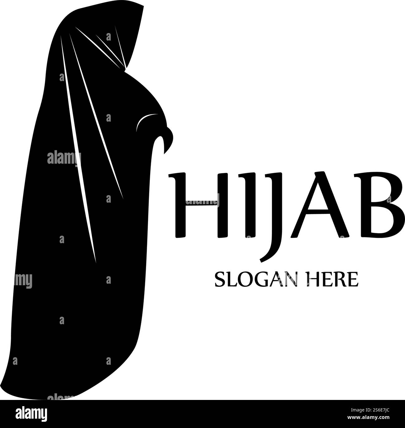 hijab femmes noir silhouette vector icônes app-vector Illustration de Vecteur