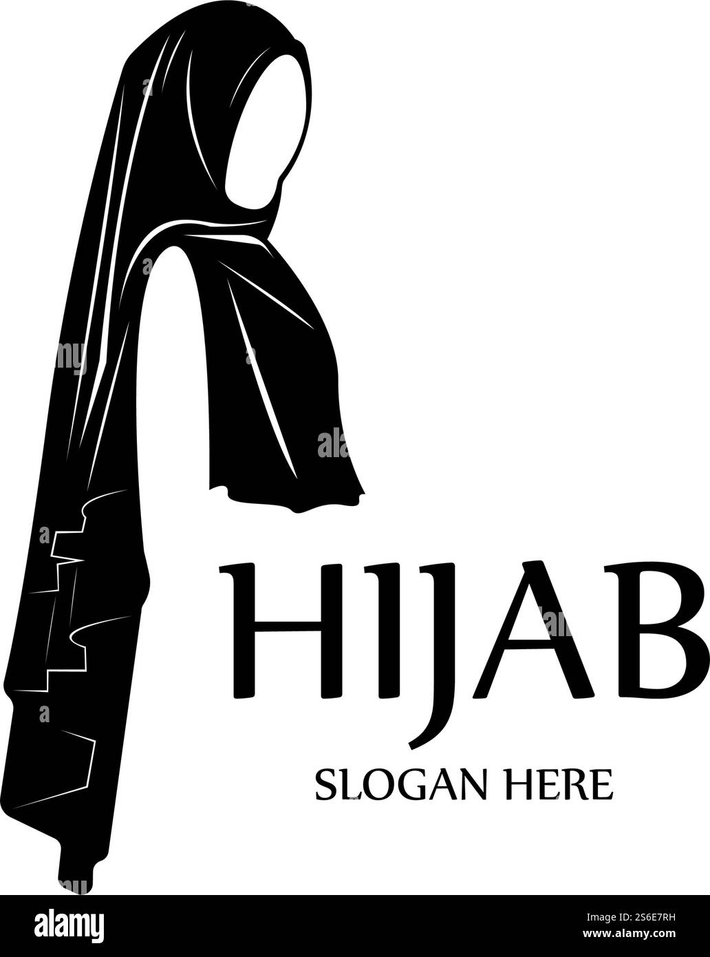 hijab femmes noir silhouette vector icônes app-vector Illustration de Vecteur