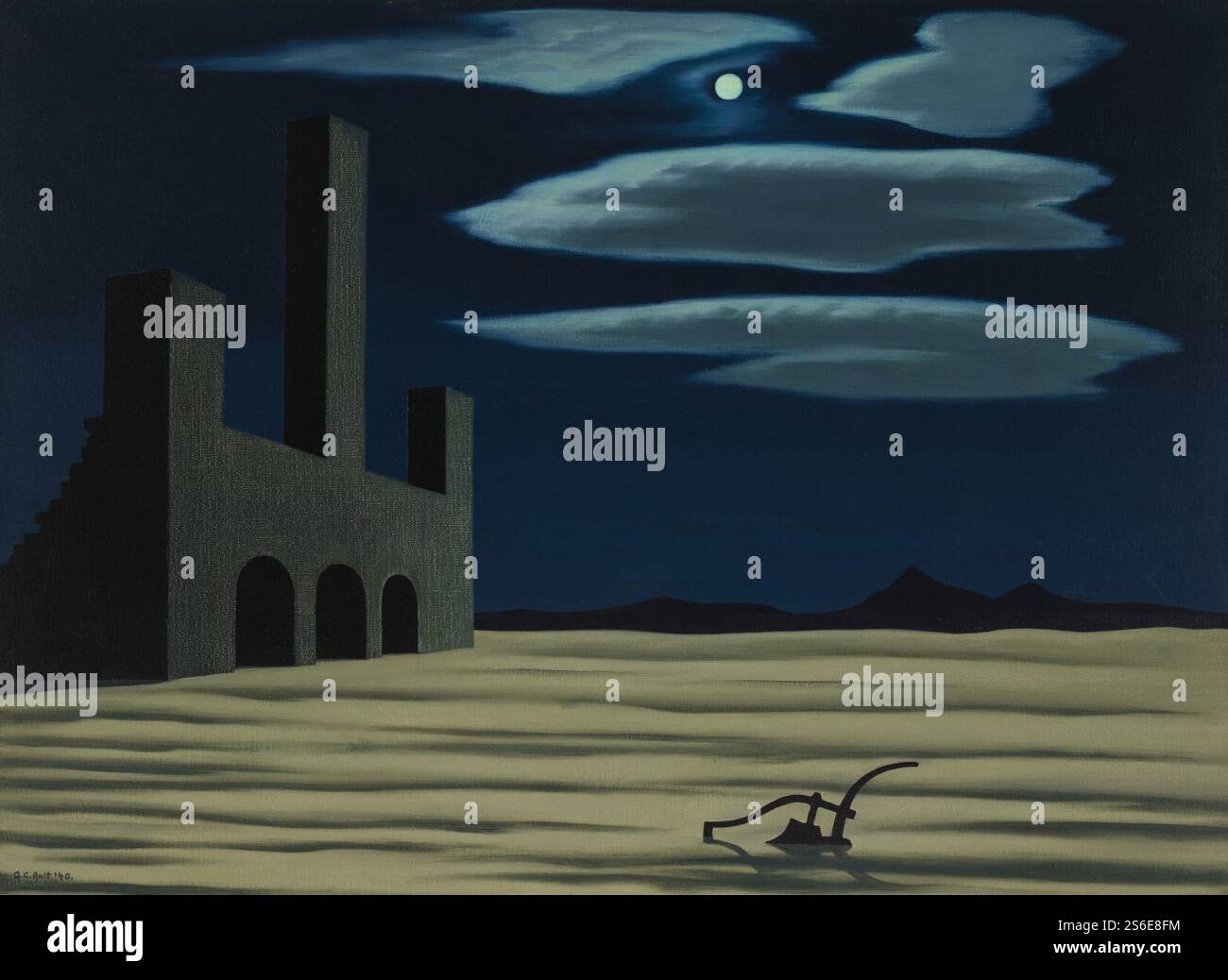 George copeland ault la charrue et la moon104851). Banque D'Images