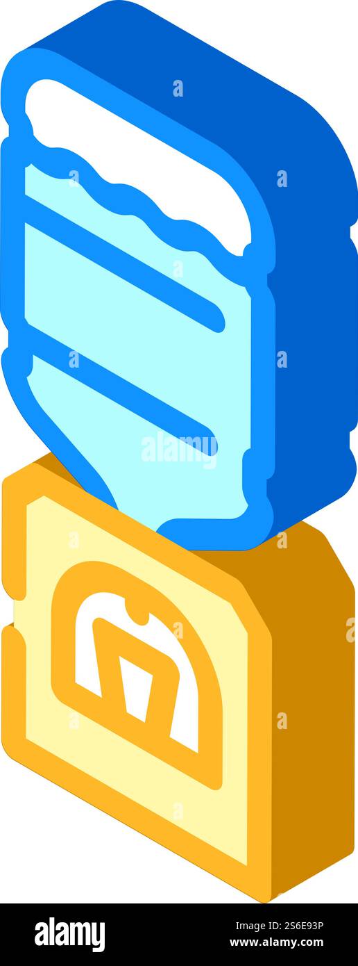 vecteur d'icône isométrique de refroidisseur d'eau. panneau de refroidisseur d'eau. illustration de symbole isolé. couleur d'illustration vectorielle d'icône isométrique de refroidisseur d'eau Illustration de Vecteur