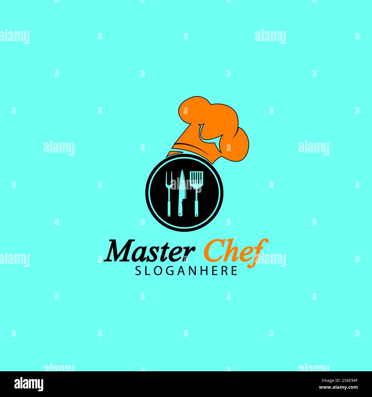 Le Chef de la conception de logo Vector Illustration Illustration de Vecteur