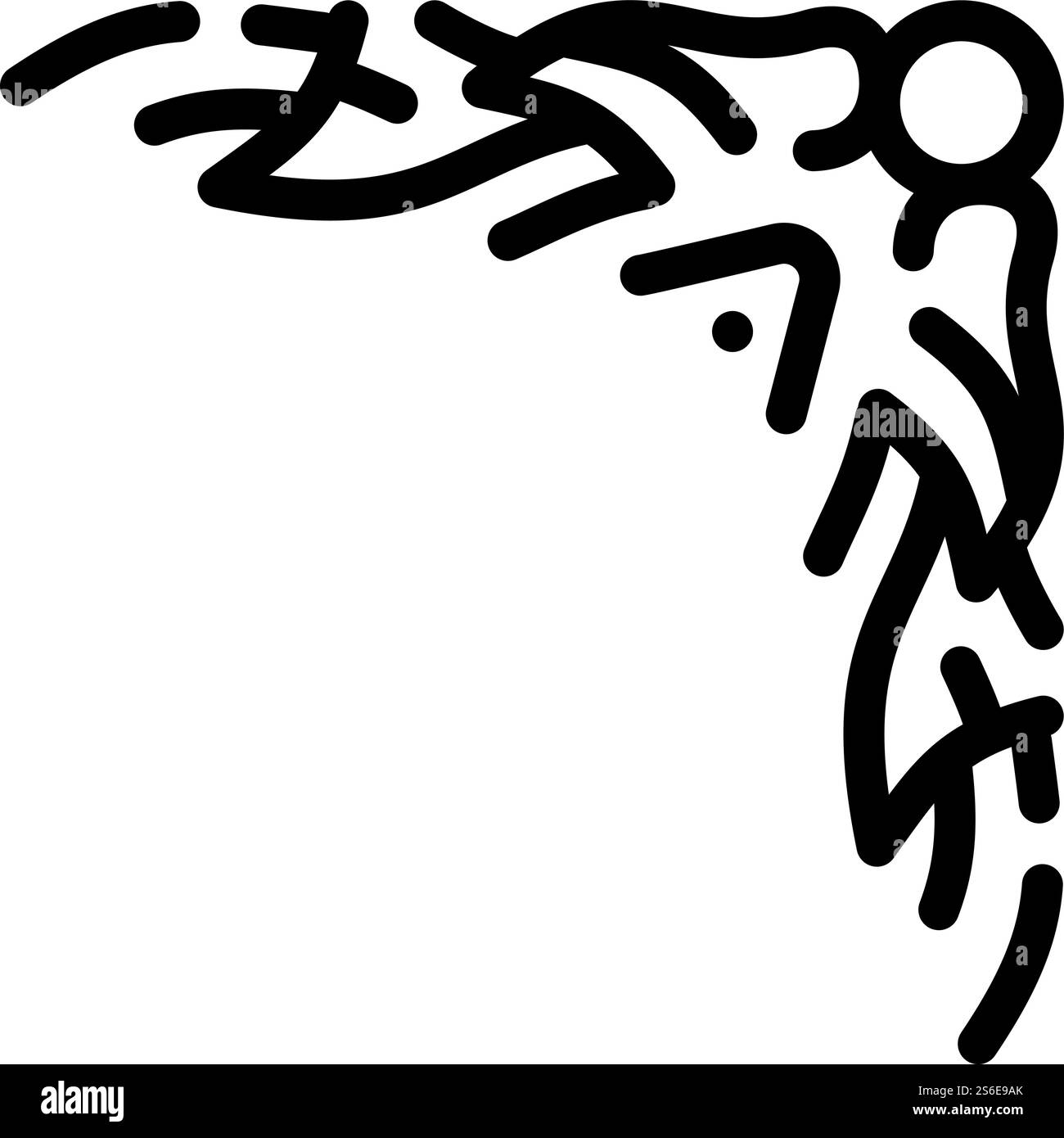 vecteur d'icône de ligne de coin antique. panneau d'angle antique. illustration noire du symbole de contour isolé. illustration de vecteur d'icône de ligne de coin antique plat Illustration de Vecteur