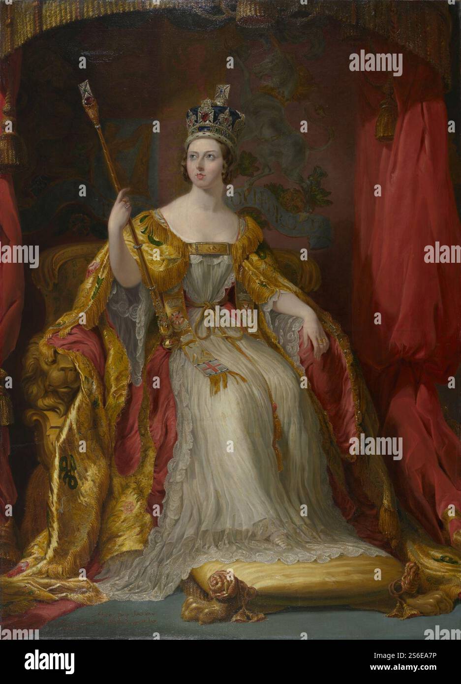 George Hayter (1792-1871) - reine Victoria (1819-1901). Règne de 1837 à 1901 Banque D'Images