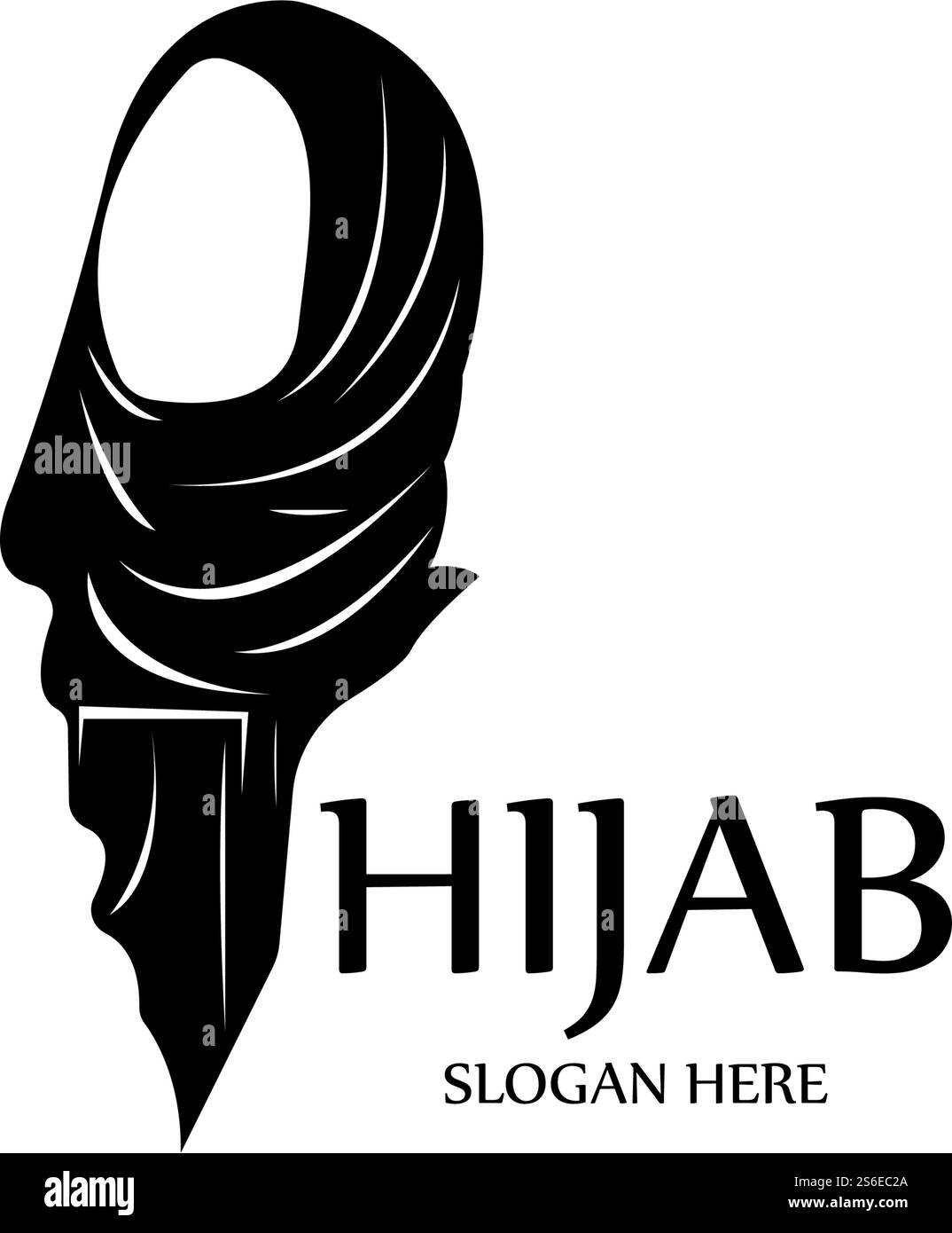 hijab femmes noir silhouette vector icônes app-vector Illustration de Vecteur