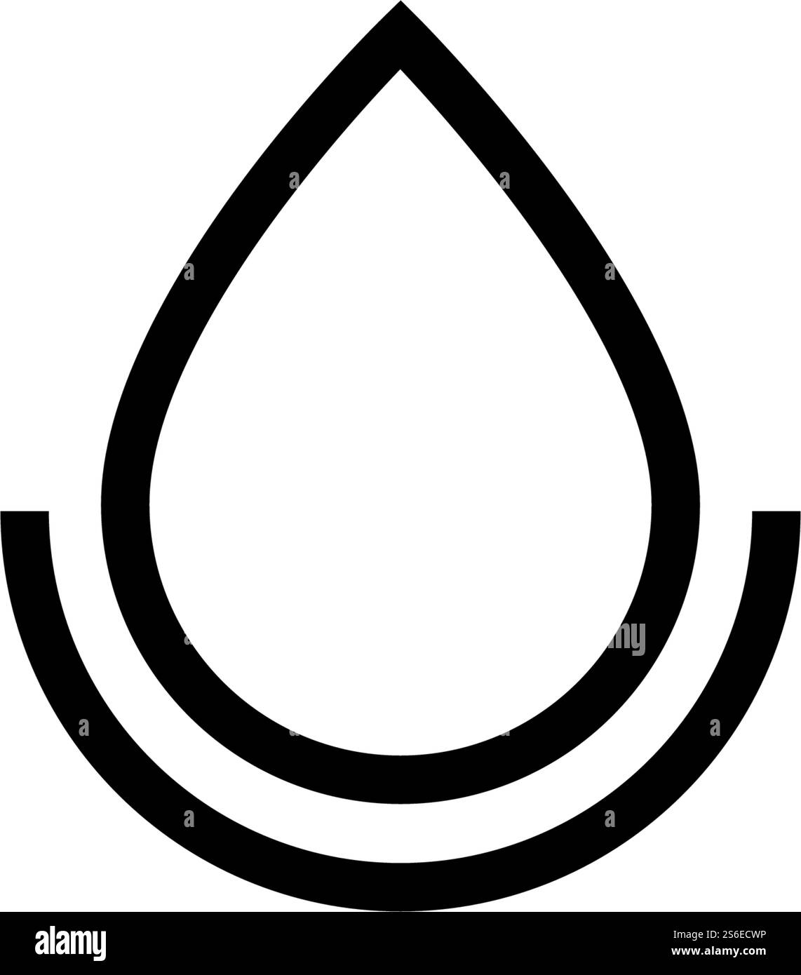 Conception vectorielle de modèle de logo de goutte d'eau Illustration de Vecteur