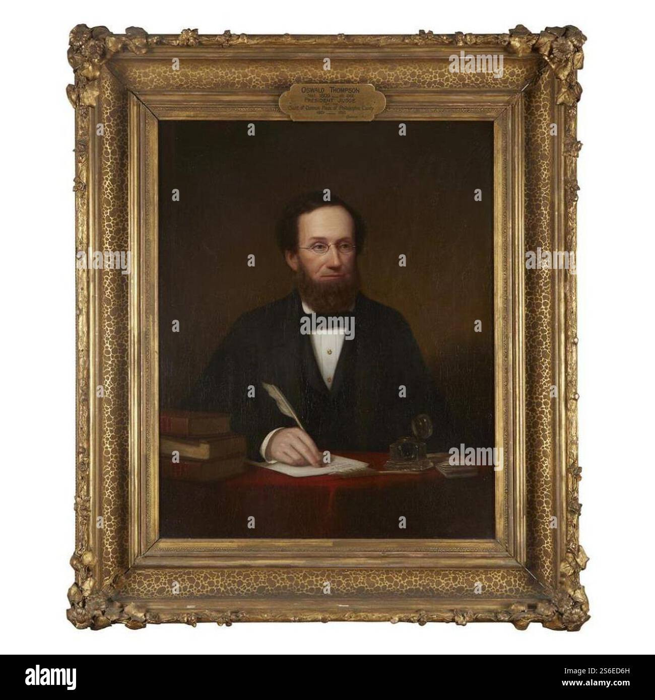 George W. Conarroe (1803-1882), Portrait d'Oswald Thompson (1809-1866). Banque D'Images