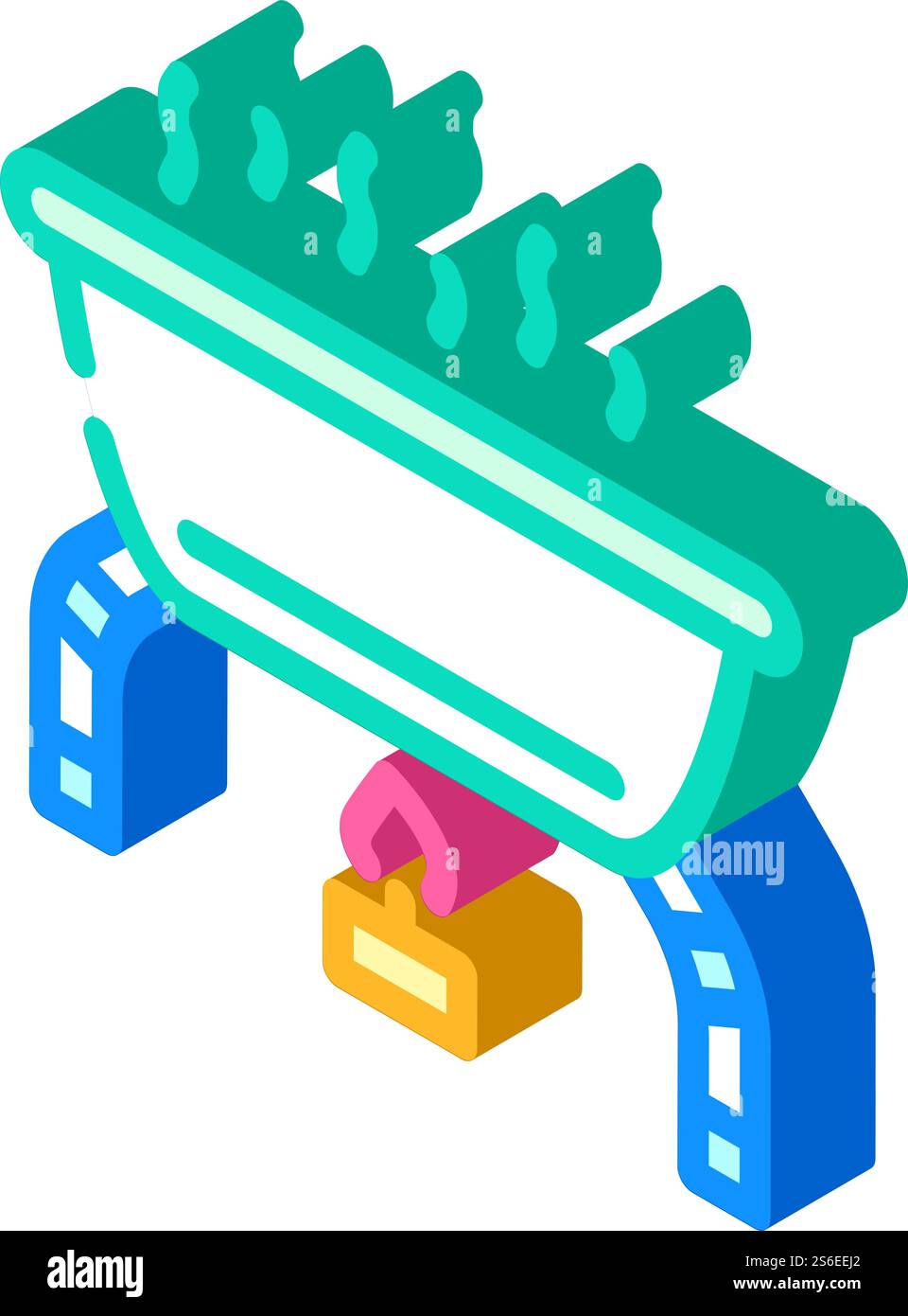 vecteur d'icône isométrique de réchauffeur de nourriture de table. affiche du chauffe-aliments de table. illustration de symbole isolé. illustration vectorielle d'icône isométrique de réchauffeur de nourriture de table Illustration de Vecteur