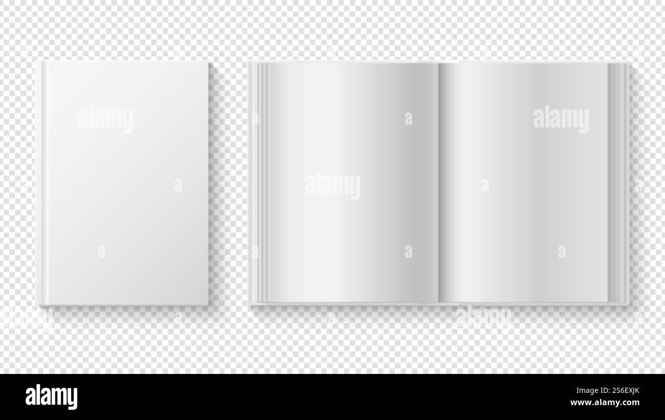 Livre fermé et ouvert. Modèle de couverture blanc, lecture de bibliothèque. Feuille de papier blanc réaliste journal ou maquette vectorielle de planificateur. Couverture manuel, brochure livre de poche illustration. Livre fermé et ouvert. Modèle de couverture blanc, lecture de bibliothèque. Feuille de papier blanc réaliste journal ou maquette vectorielle de planificateur Illustration de Vecteur