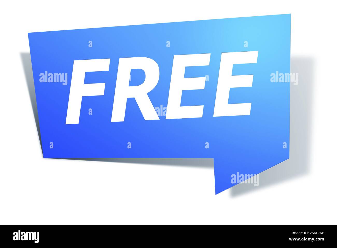 L'image d'un élégant design bleu avec étiquette de texte Banque D'Images