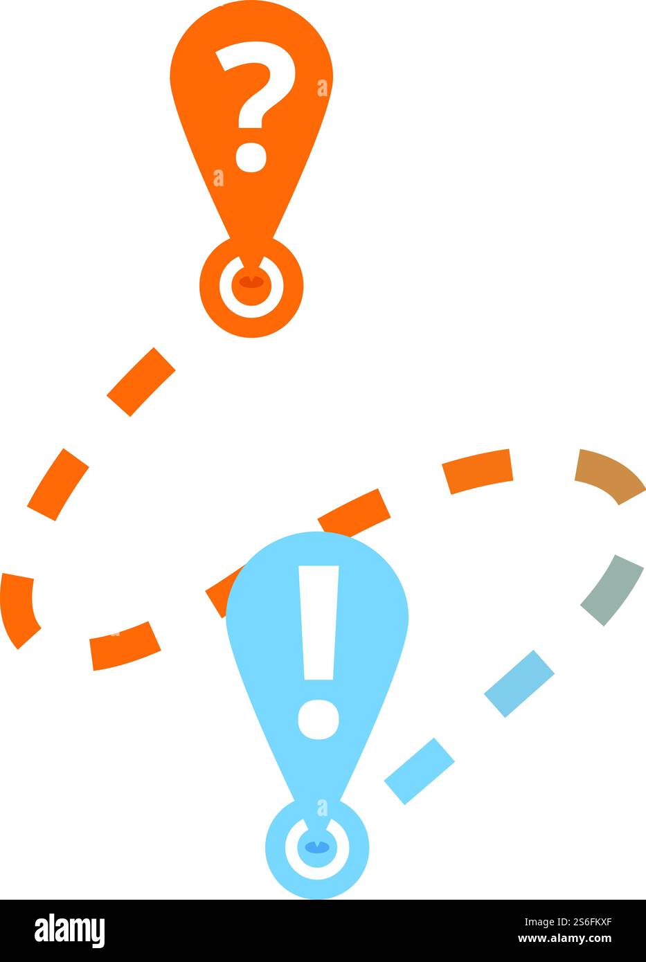 Icône de route de résolution des problèmes. Dessin animé de l'icône de vecteur de route de résolution de problème pour la conception Web isolé sur fond blanc. Icône d'itinéraire de résolution de problèmes, style de dessin animé Illustration de Vecteur