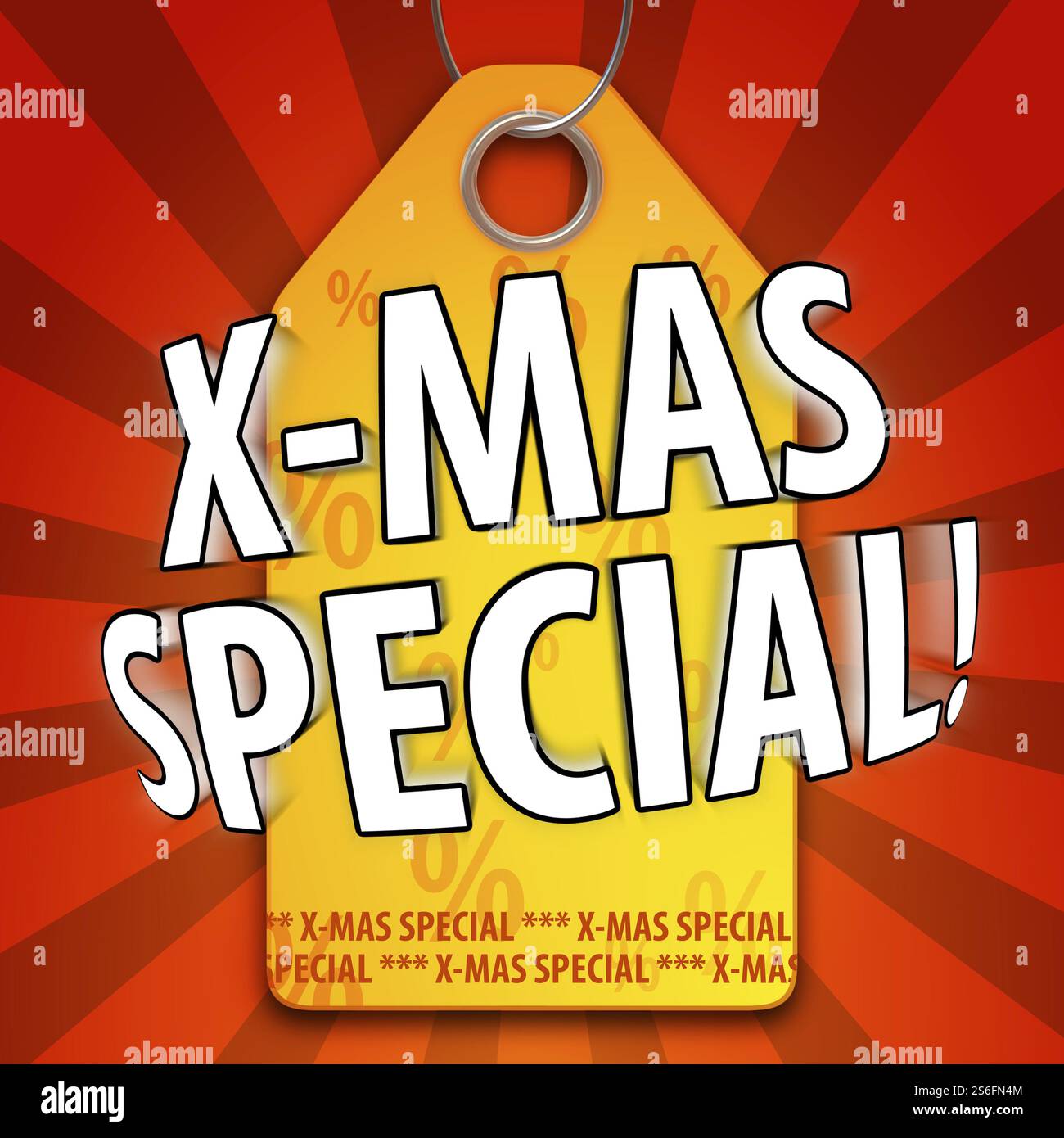 L'image d'une étiquette de prix spécial Noël Banque D'Images