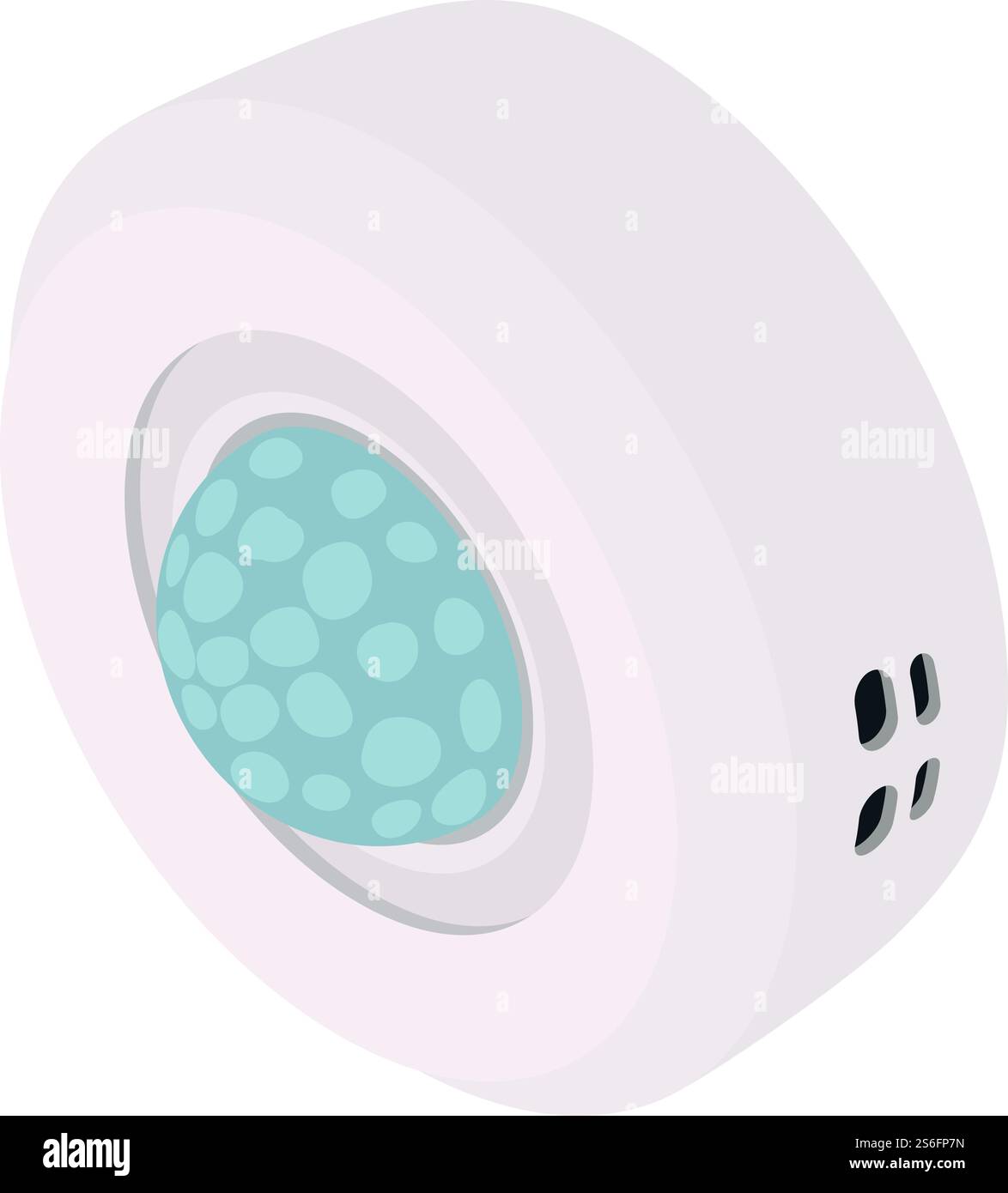 Icône de capteur de mouvement de sécurité. Isométrique de l'icône de vecteur de capteur de mouvement de sécurité pour la conception Web isolé sur fond blanc. Icône de capteur de mouvement de sécurité, style isométrique Illustration de Vecteur