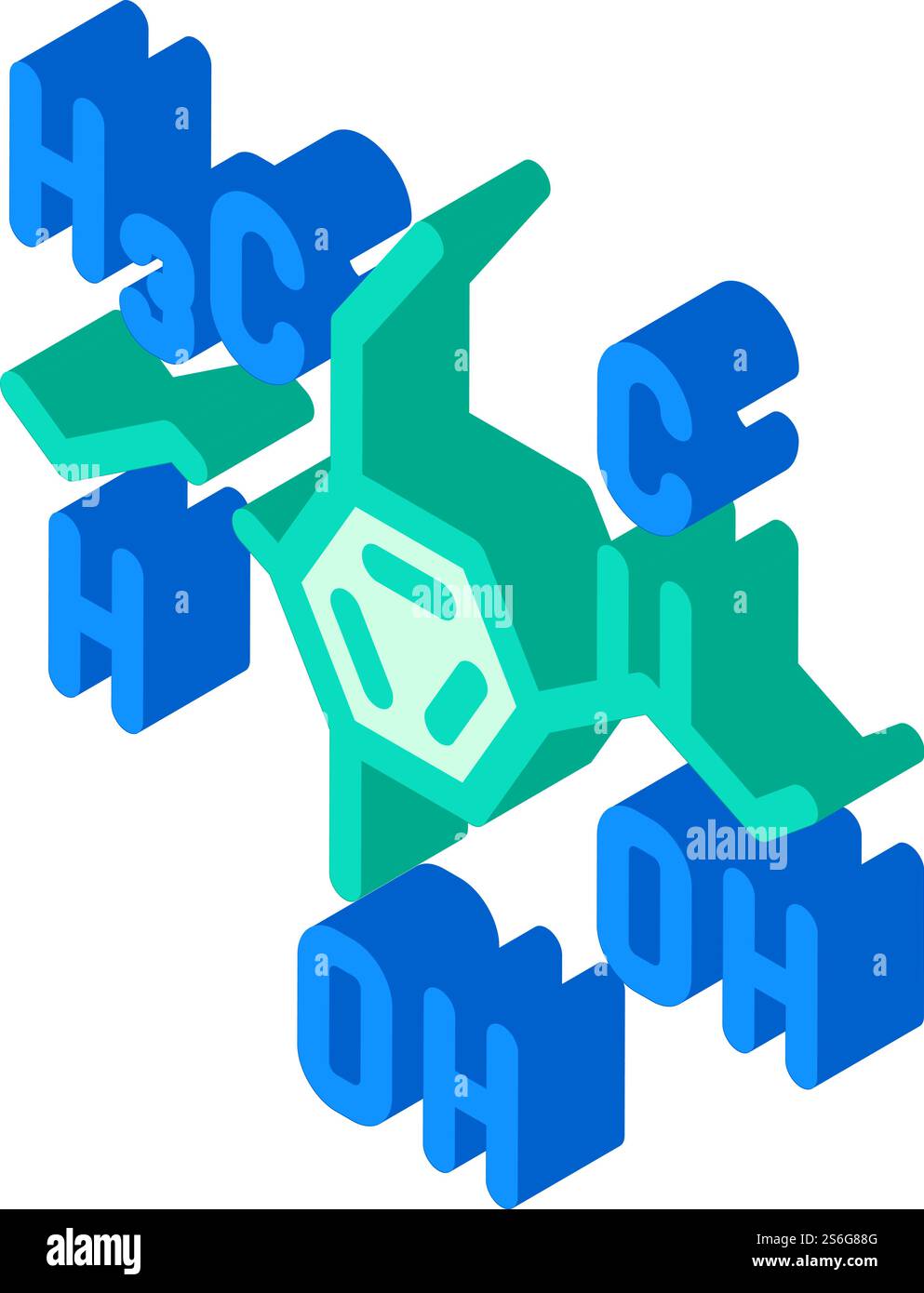vecteur d'icône isométrique d'additifs alimentaires de formule. signe des additifs alimentaires de formule. illustration de symbole isolé. illustration vectorielle d'icône isométrique des additifs alimentaires de formule Illustration de Vecteur