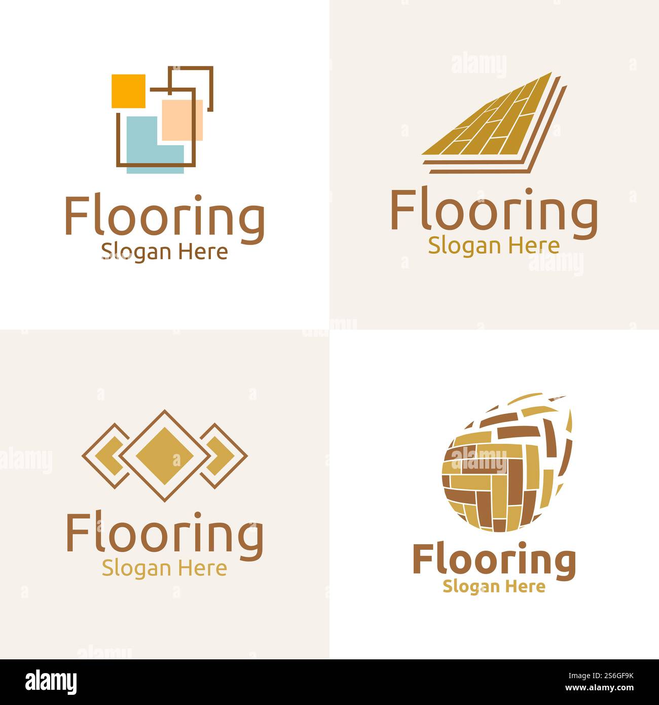 Logo parquet pour parquet bois ou vinyle Granite bois de feuillus titre Vector Design Illustration de Vecteur