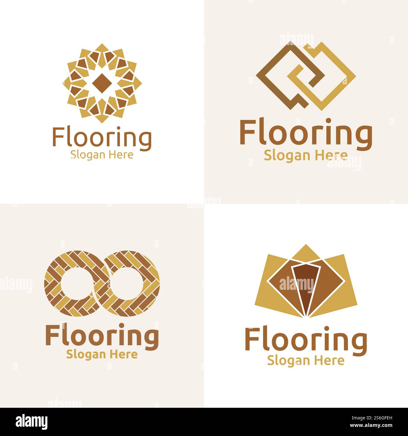 Logo parquet pour parquet bois ou vinyle Granite bois de feuillus titre Vector Design Illustration de Vecteur