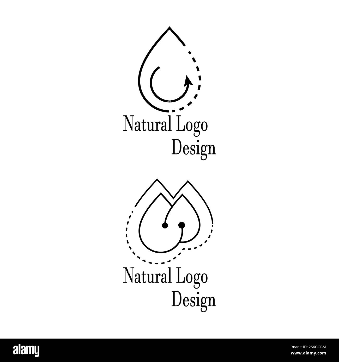 Goutte d'eau Modèle Logo vector illustration design Illustration de Vecteur