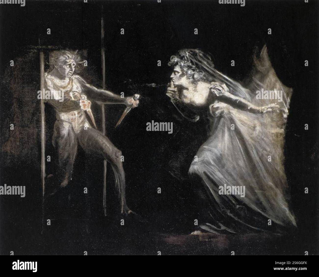 Lady Macbeth saisissant les Daggers, 1810–1812 Henry Fuseli - Banque D'Images