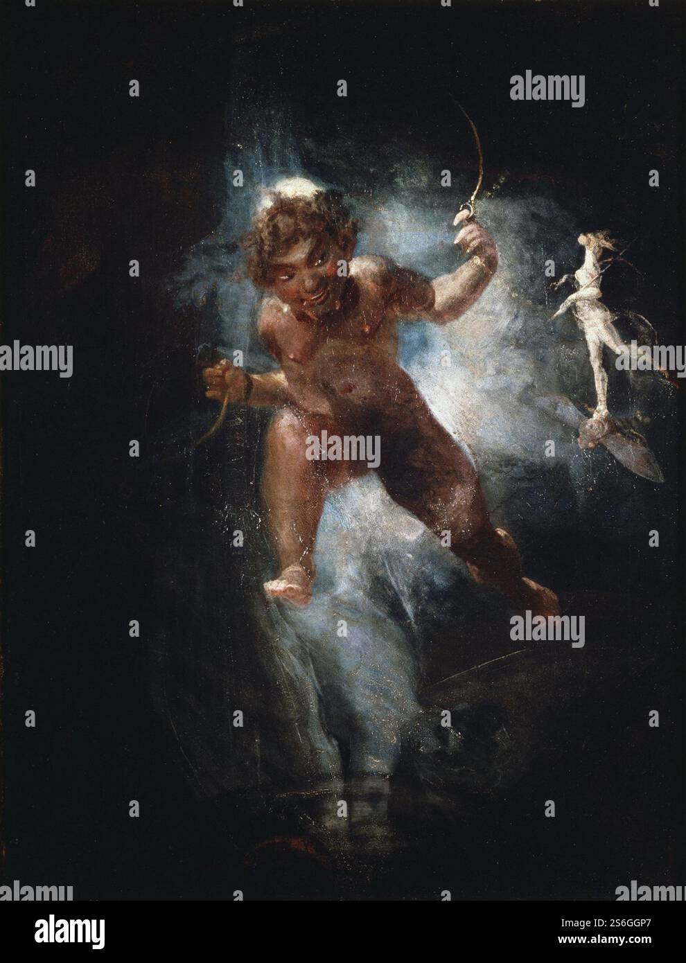 Puck, ou Robin Goodfellow, c. 1810–1820 Henry Fuseli - Banque D'Images Puck, ou Robin Goodfellow, c. 1810–1820 Henry Fuseli - Banque D'Images