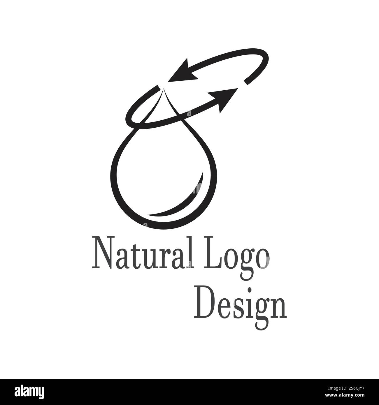 Goutte d'eau Modèle Logo vector illustration design Illustration de Vecteur