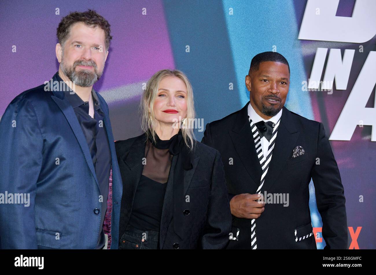 Seth Gordon, Cameron Diaz und Jamie Foxx beim projection des films Netflix 'Back in action' im Zoo Palast. Berlin, 15.01.2025 Banque D'Images
