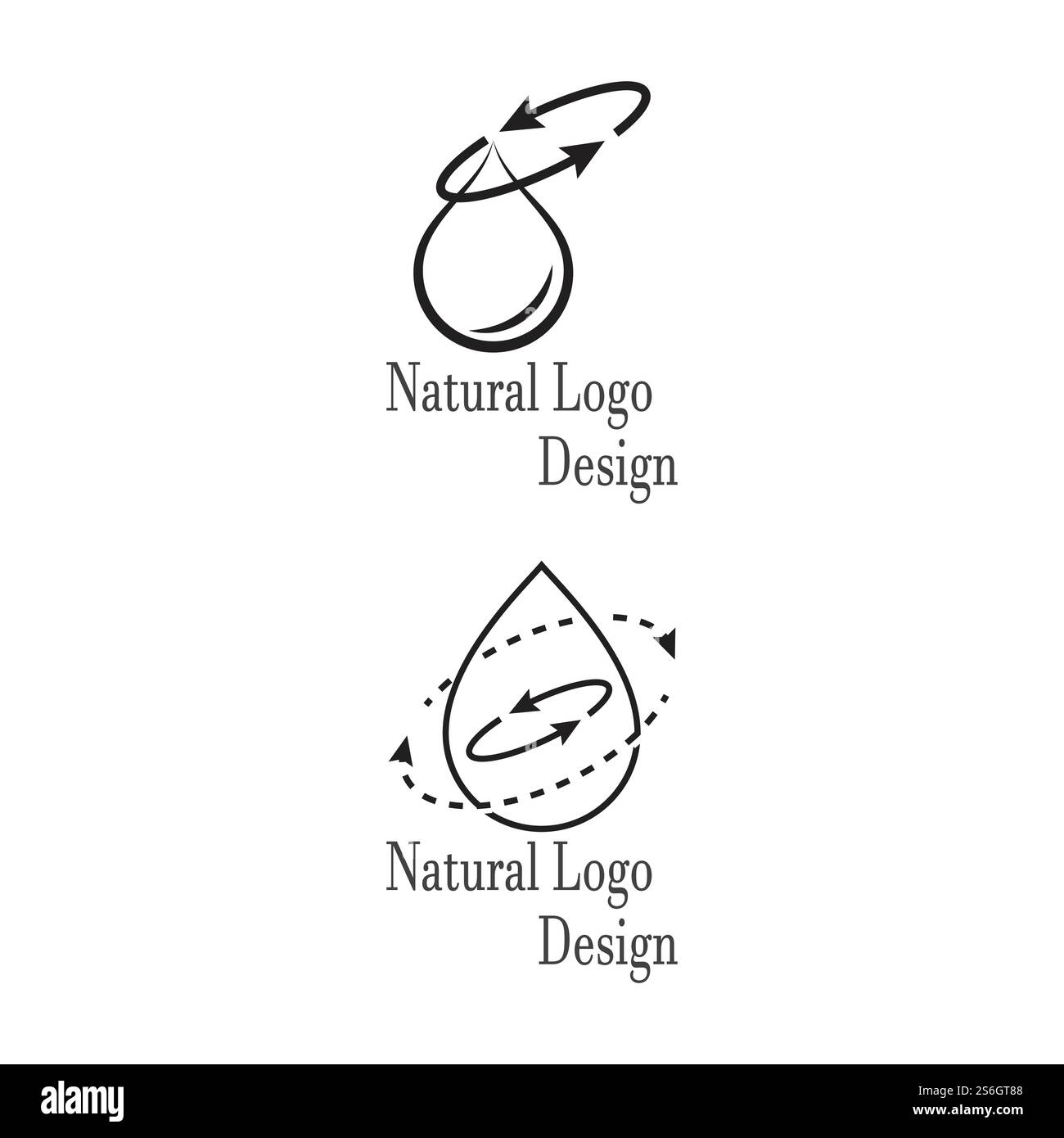 Goutte d'eau Modèle Logo vector illustration design Illustration de Vecteur