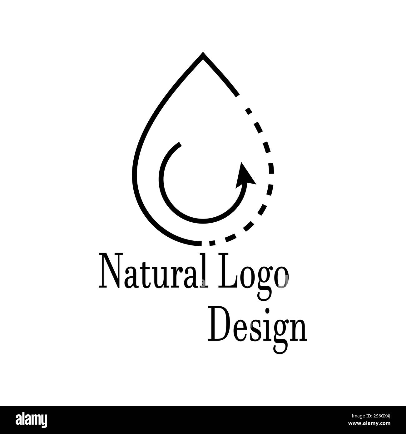 Goutte d'eau Modèle Logo vector illustration design Illustration de Vecteur