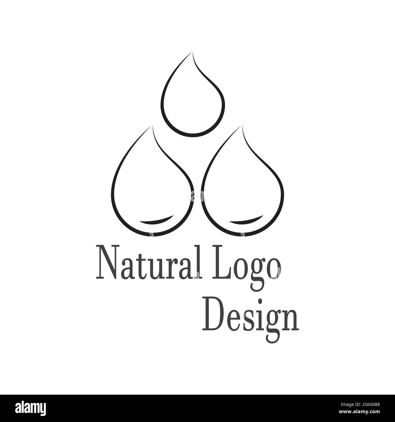 Goutte d'eau Modèle Logo vector illustration design Illustration de Vecteur