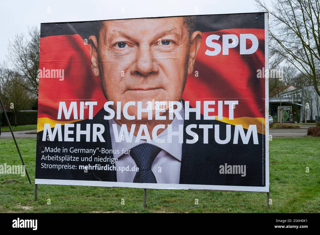 Affiche électorale pour les élections du Bundestag 2025 Banque D'Images