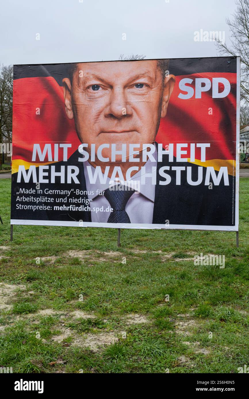 Affiche électorale pour les élections du Bundestag 2025 Banque D'Images