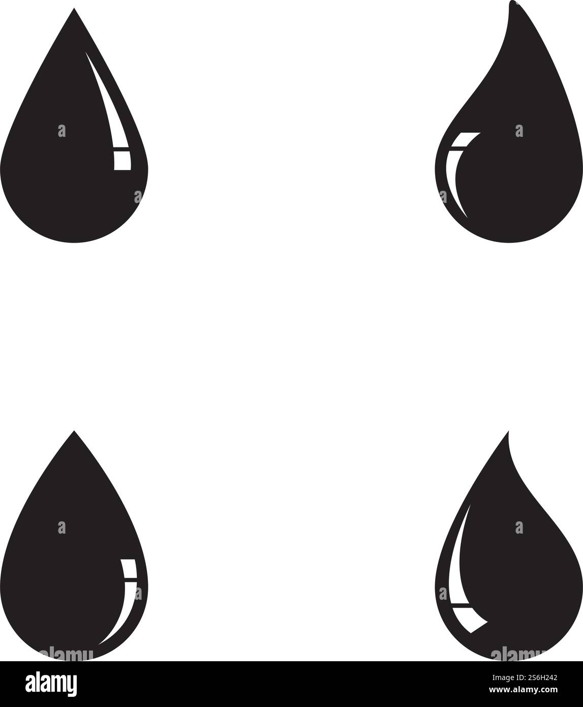 Logo de feuille d'eau naturelle et modèle de symbole Illustration de Vecteur