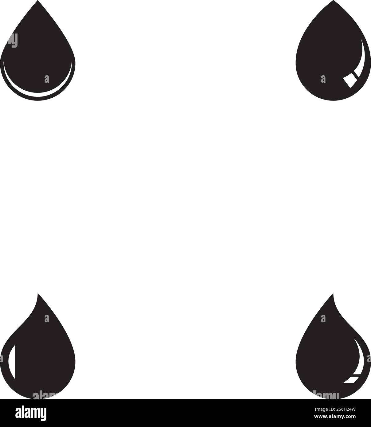 Goutte d'eau Modèle Logo vector illustration design Illustration de Vecteur