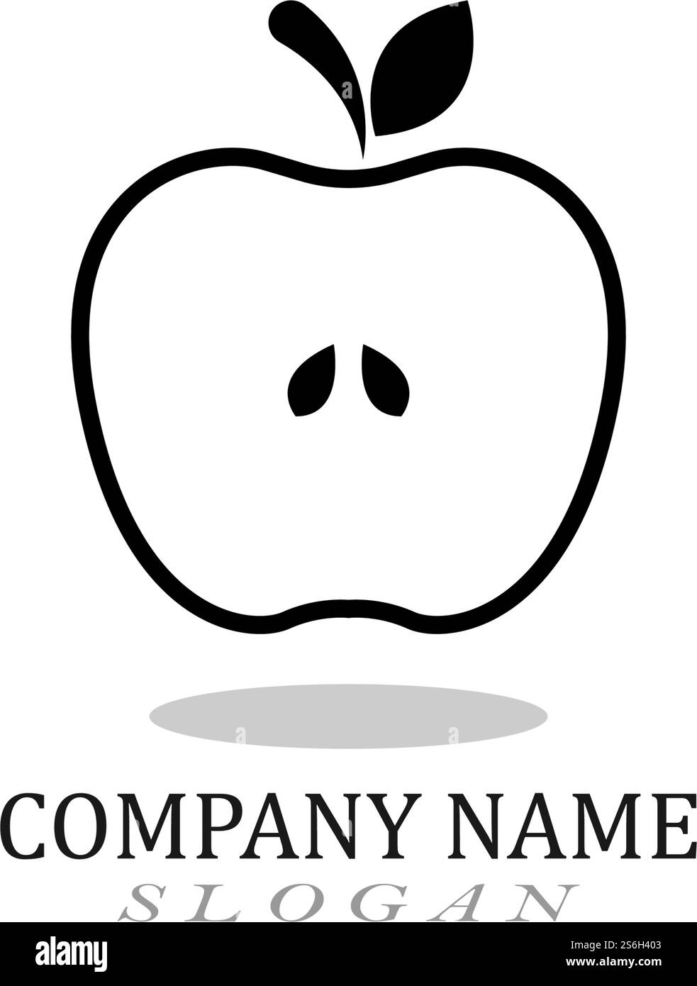 Logo Apple noir et icône d'illustration vectorielle de symbole Illustration de Vecteur