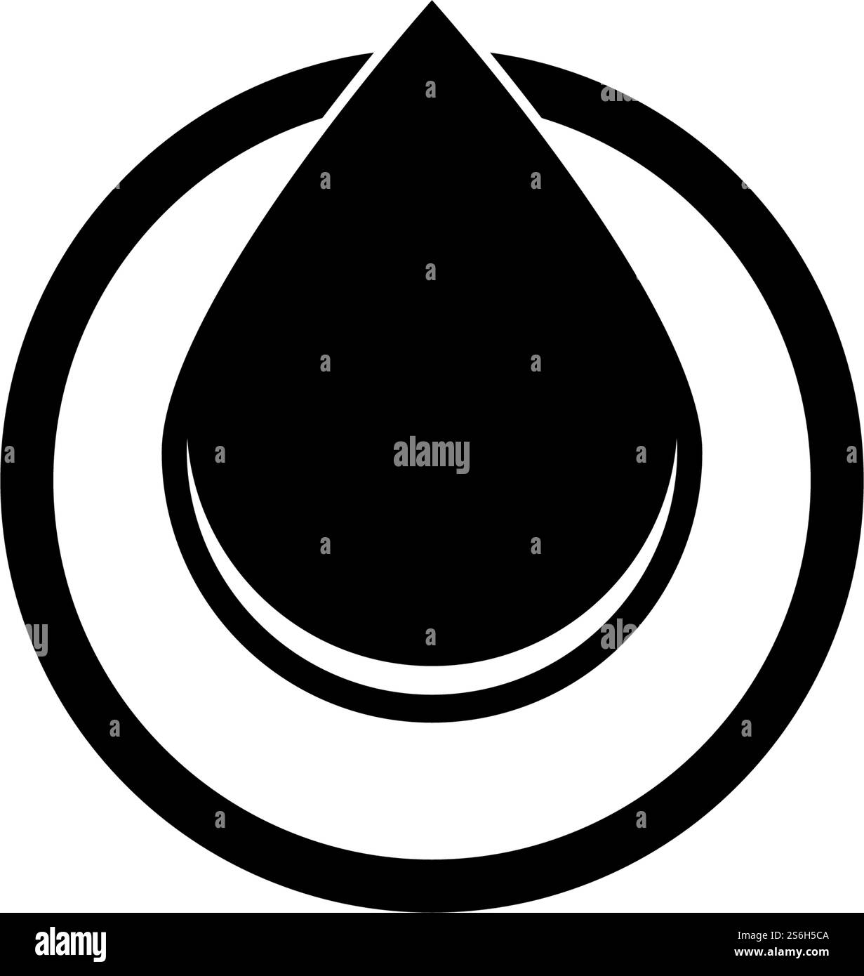 Goutte d'eau Modèle Logo vector illustration design Illustration de Vecteur