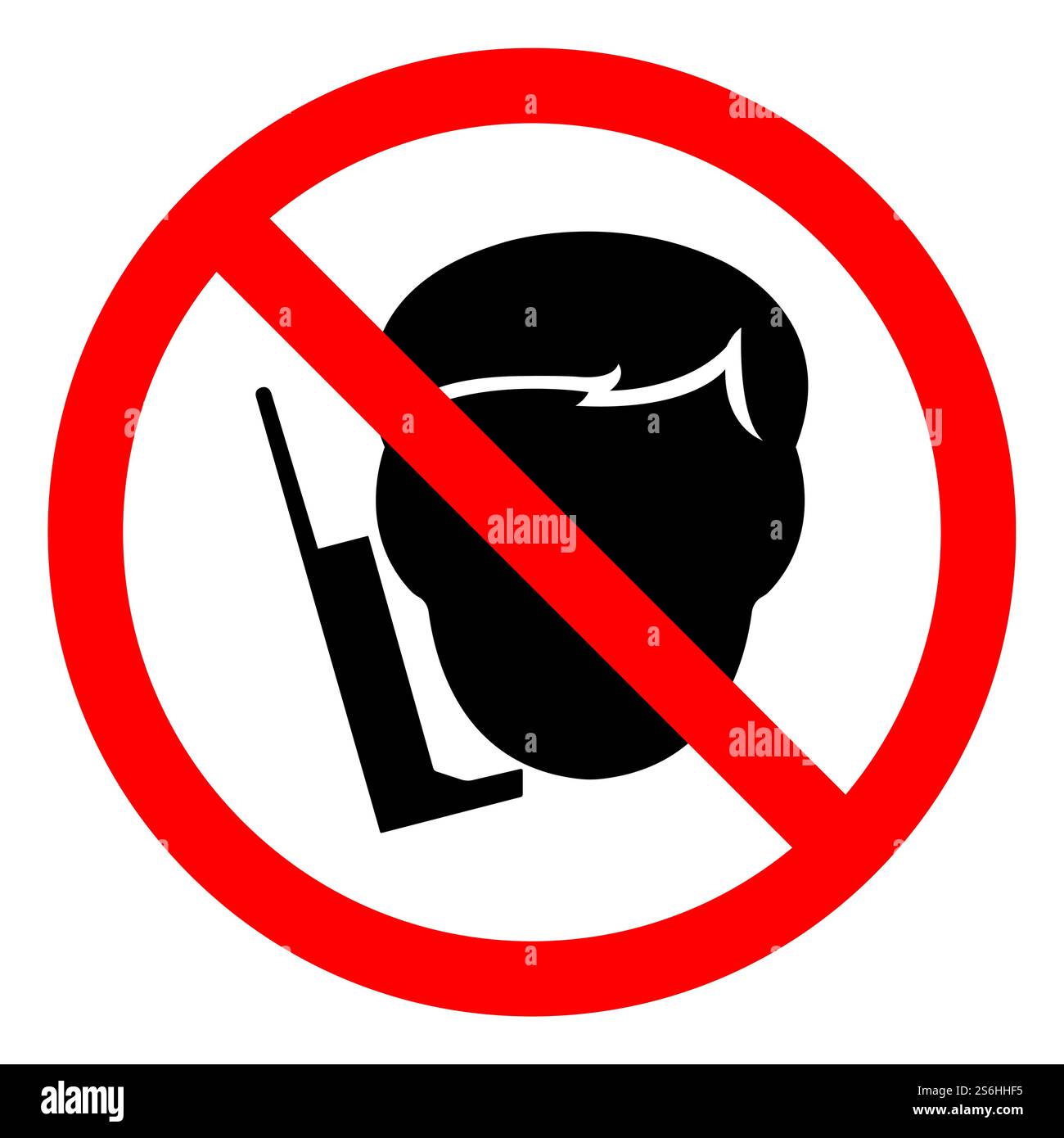 Marche n'utilisez pas le symbole téléphone portable Illustration de Vecteur