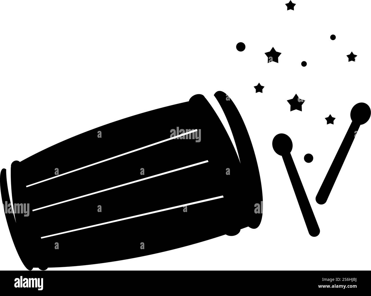 Bedug ou symbole islamique de tambour Illustration de Vecteur