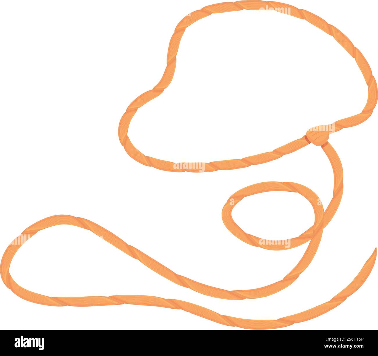Icône d'apprentissage du lasso. Dessin animé de l'icône vectorielle de lasso d'apprentissage pour la conception Web isolé sur fond blanc. Apprentissage de l'icône de lasso, style de dessin animé Illustration de Vecteur