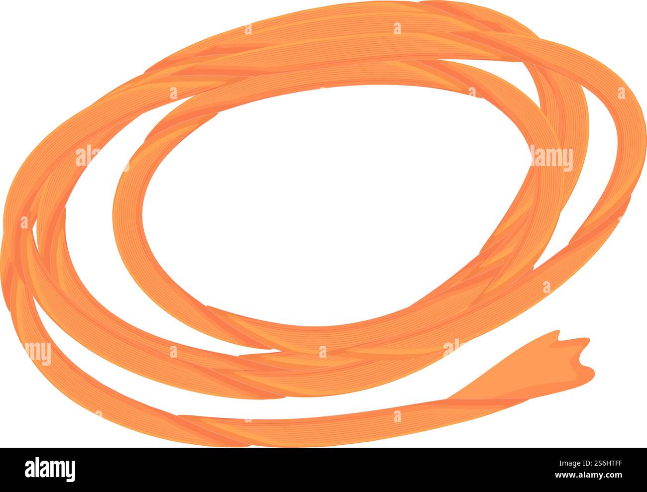 Icône de corde lasso. Dessin animé de l'icône vectorielle de lasso de corde pour la conception Web isolé sur fond blanc. Icône de lasso de corde, style de dessin animé Illustration de Vecteur