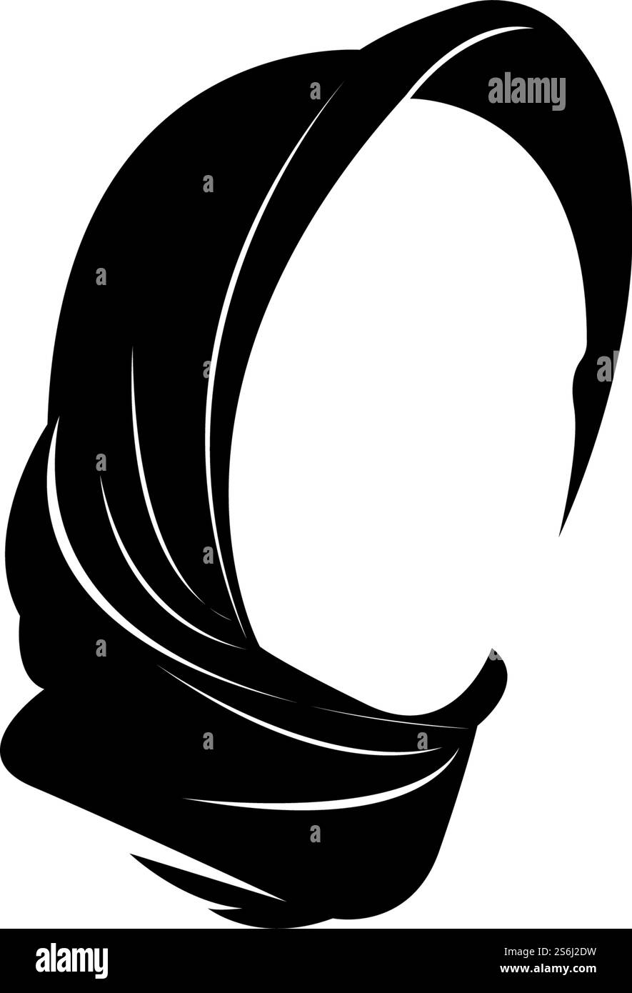 hijab femmes noir silhouette vector icônes app-vector Illustration de Vecteur