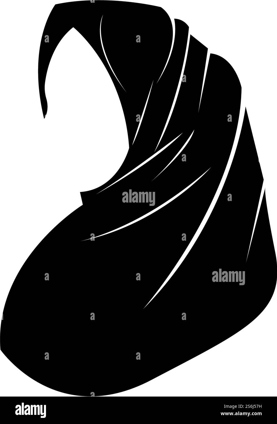 hijab femmes noir silhouette vector icônes app-vector Illustration de Vecteur