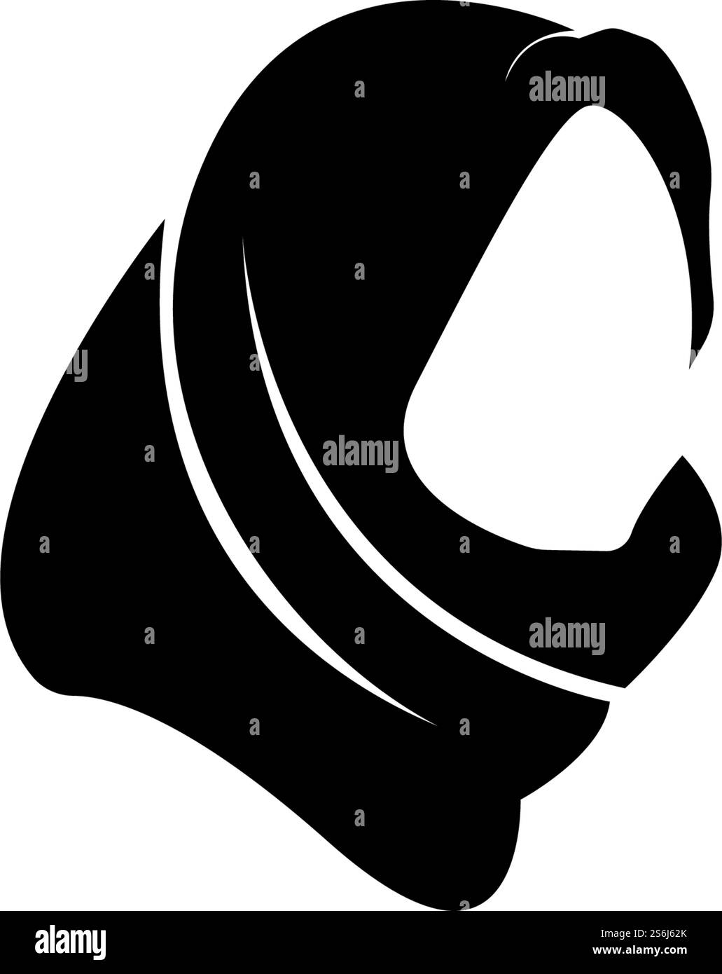 hijab femmes noir silhouette vector icônes app-vector Illustration de Vecteur